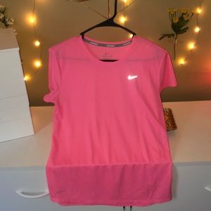 Pink athletic T-shirt